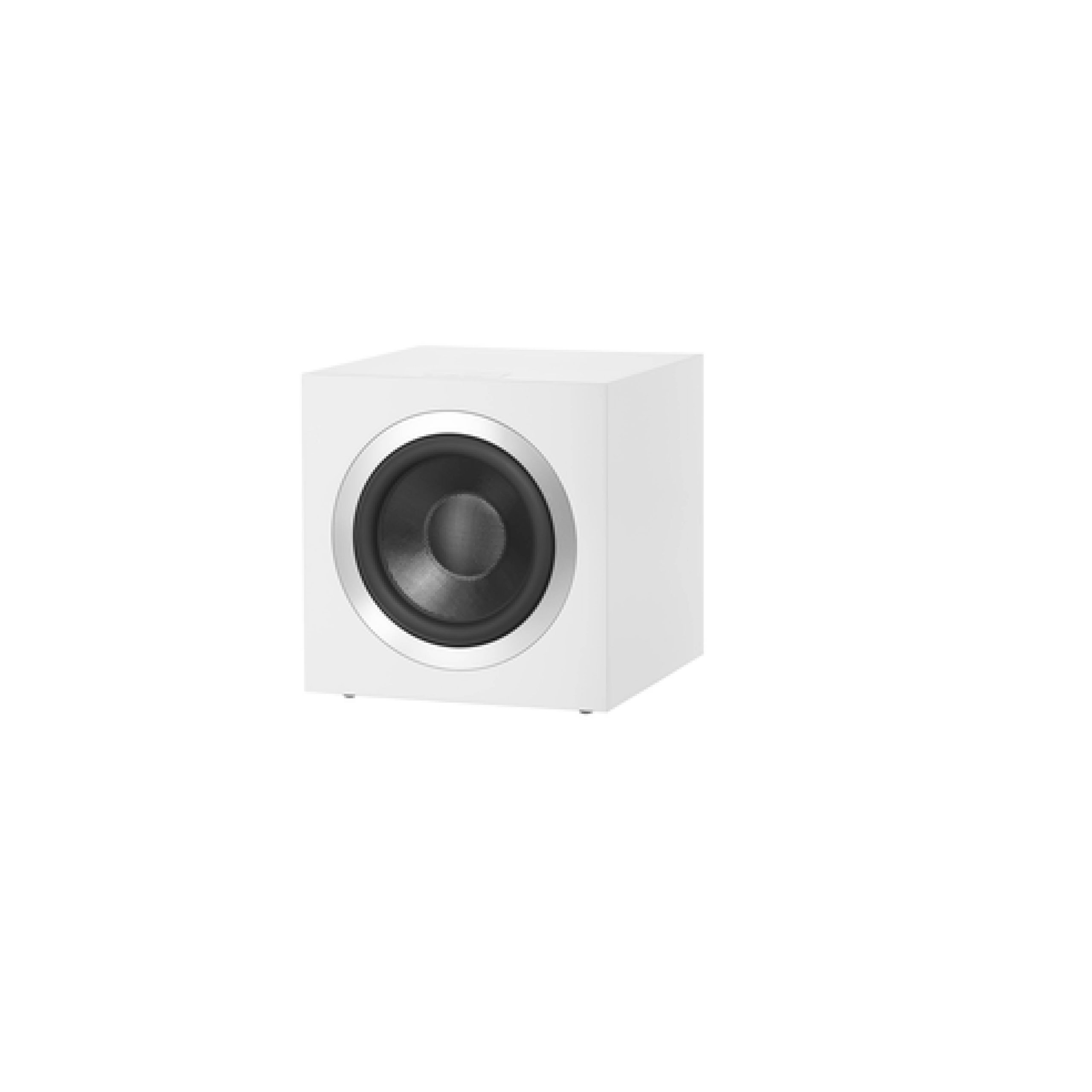 Bowers & Wilkins DB4S Satin White Active closedbox subwoofer system. 1000W Class D Hypex