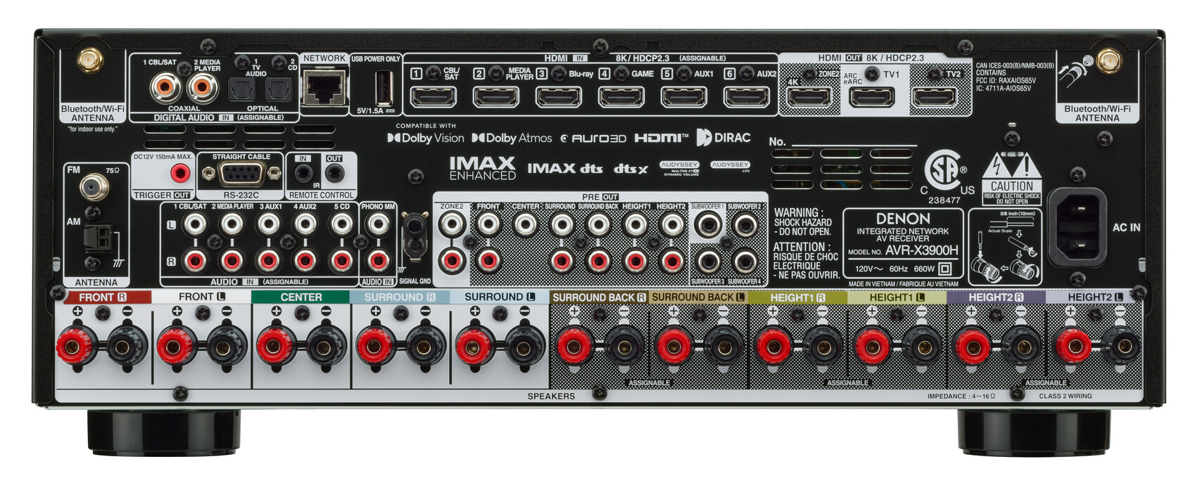 Denon - AVRX3900H - 9.4 Ch. 8K AV Receiver - Image 2