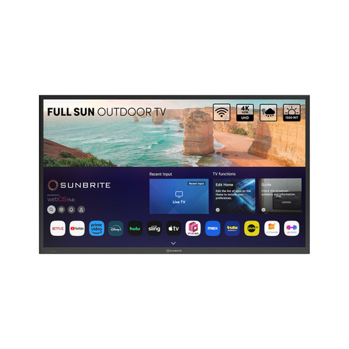 SunBrite TV - SB-FS-65-BL - SunBrite™ Solis 4K Full-Sun Outdoor Smart TV - 65"